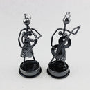 8 Stück Kunst Home Dekoration Handwerk 8 Frauen Band Metall Handwerk Ornamente für Musikliebhaber Heim Möbel leere Raum Dekoration