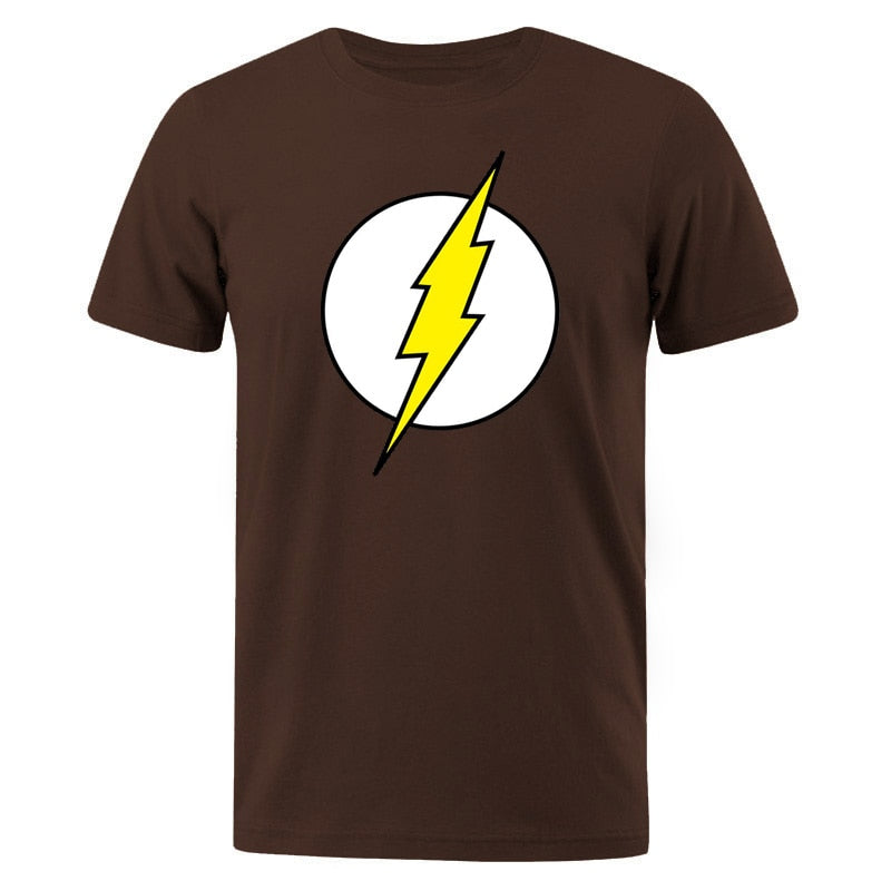 The BIG BANG Theory T-SHIRT The lightning Print Men T Shirts Hot Sale Casual Tee Shirt Cotton Clothing Plus Size 3XL