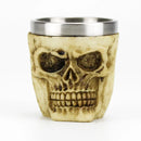 3D Skull Cup Mugs Style Contain Skull Viking Pirate Gothic White Spirit Whiskey Juice Mugs BEST Birthday Halloween Gift