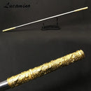 Stainless steel Monkey King Staff  Carving dragon golden Cudgel Sun WuKong weapon in Journey to the West performance practice