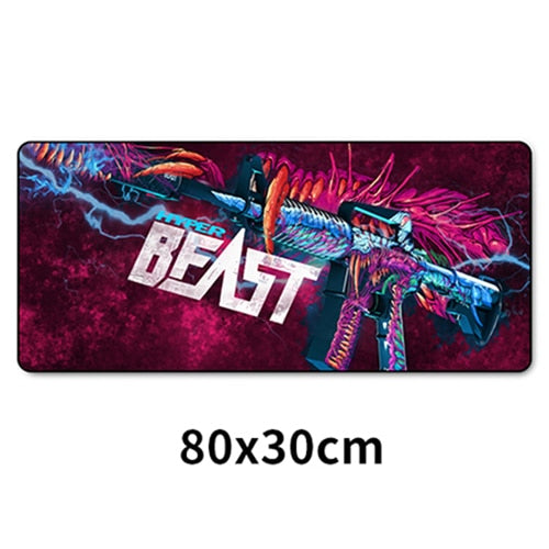 Sovawin 80x30cm XL Lockedge Large Gaming Mouse Pad Computer Gamer CS GO Keyboard Mouse Mat Hyper Beast Desk Mousepad for PC