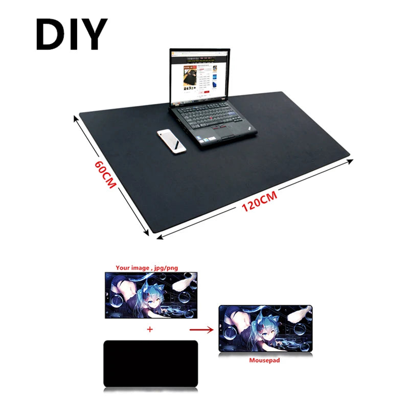 Large Custom Playmat Mouse pad Desk mat xxl xxxl 1200x600 1000x500 2mm 3mm Gaming Mousepad 900x900 700x700 Anime Game gamer