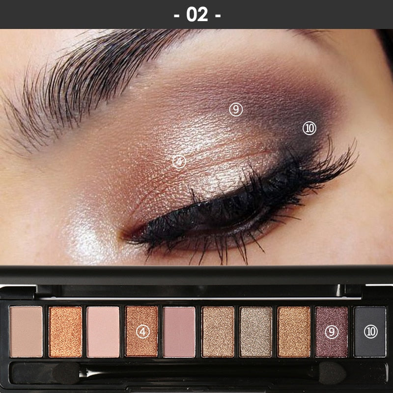 Focallure Eye Shadow for Eyes Makeup Shimmer Matte Eyeshadow Earth Color Shade Palette Cosmetic Makeup Nude Eye Shadow