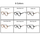 HDCRAFTE Wooden Eyeglasses Frames Myopic Glasses Frame Men Women Optical Spectacle Wood Clear Lens Reading Round Plain Glasses