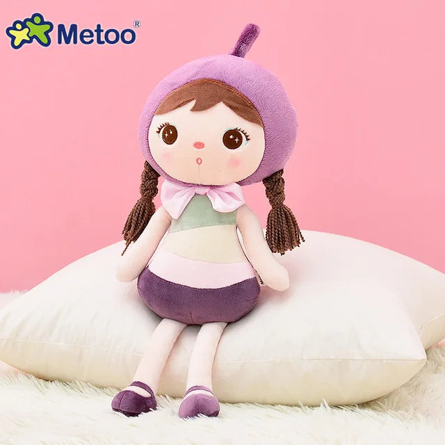 Metoo Doll Cute Cartoon Girls Baby Soft Plush Stuffed Toys Kawaii Sweet Animals For Kid Children Christmas Birthday Gift