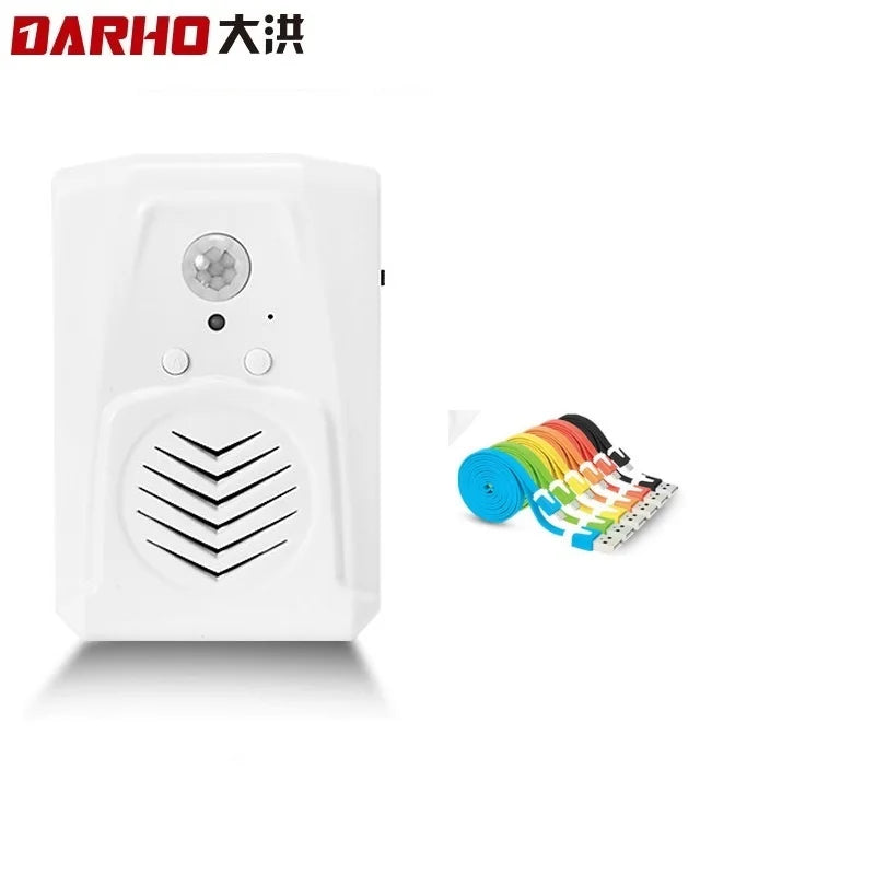 Darho MP3 Downloadable Mini PIR Motion Sensor Activated Music Sound Player Loudspeaker for Safety Voice Reminder