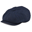 BOTVELA Wool Tweed Newsboy Cap Herringbone Men Women British Gatsby Retro Hat Driver Flat Cap for Male Vintage Herringbone Beret