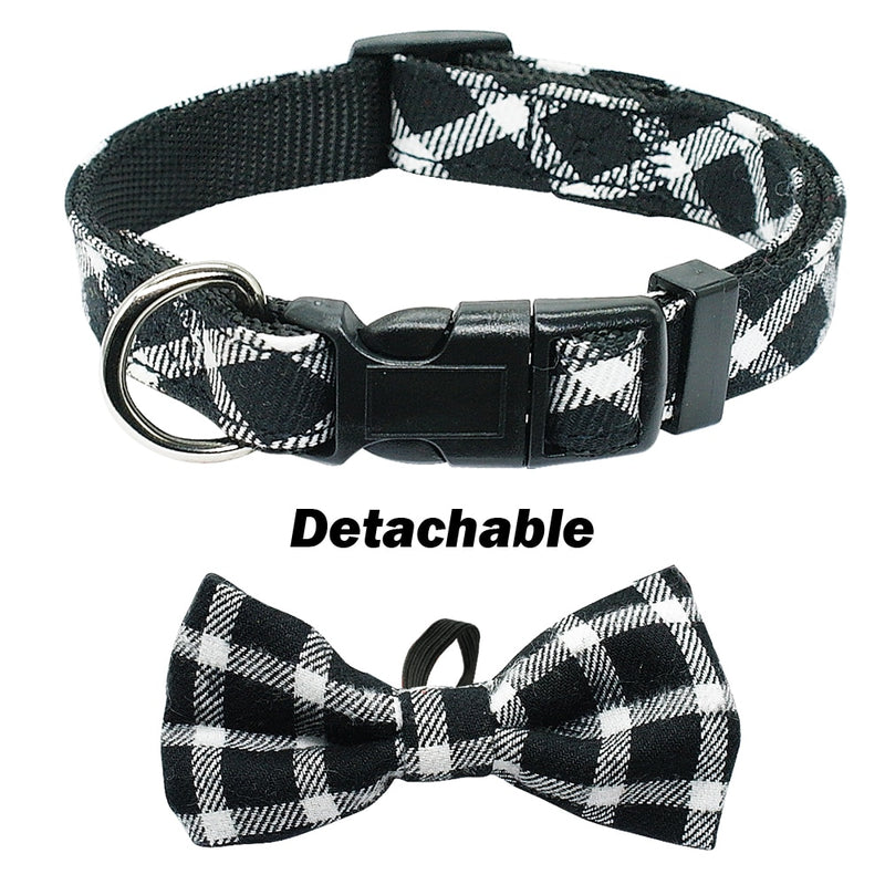 Fashion Bowtie Puppy Dog Collar Gentleman Bowknot Kitten Cat Collars Adjustable For Small Medium Cats Dogs Chiahuahua