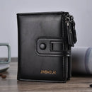 The Transit Fold | Slim Dual-Zip PU Leather Men's Wallet