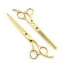 Hair scissors Cutting 7 INCH + Thinning 6.5 INCH LYREBIRD Pet grooming scissors 5 color Wholesale 5Sets/LOT NEW