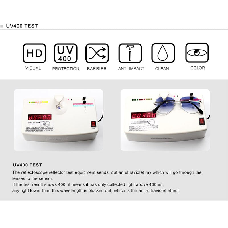 KINGSEVEN DESIGN Retro Women Rimless Pilot Sunglasses Rimless Colorful Gradient Lens UV400 Protection Shades Oculo N802