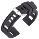 Rubber Watchbands Bracelet 20mm 22mm Orange Blue Black Women Men Waterproof Soft Silicone Watch Band Strap With Polished Buckle
