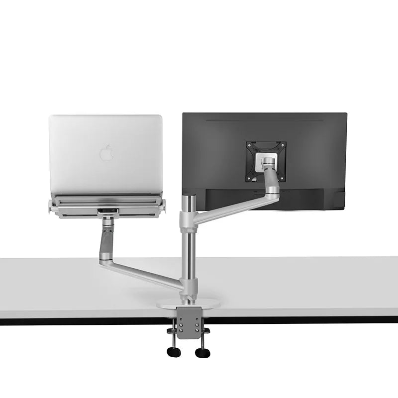 OL-3L OL-3T aluminum silver Ergonomics 10"-17" desk laptop stand 32" monitor desktop bracket computer mount full motion column