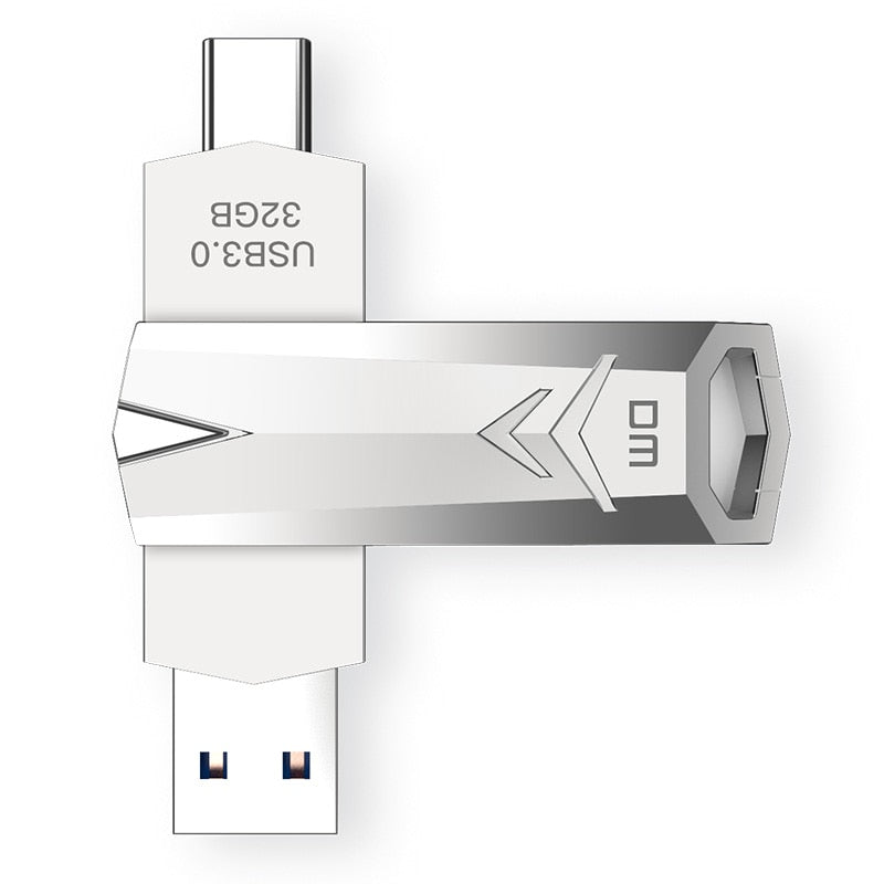 DM PD098 USB Flash Drive 32GB OTG Metal USB 3.0 Pen Drive Key usb flash type c High Speed pendrive Flash Drive Memory usb stick