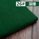 50*130cm Fabric Drape Cotton And Linen Double Gauze Crepe Baby Clothes Fabric Ladies Skirt Sleepwear Fabrics