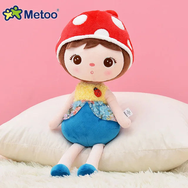 Metoo Doll Cute Cartoon Girls Baby Soft Plush Stuffed Toys Kawaii Sweet Animals For Kid Children Christmas Birthday Gift