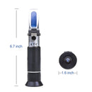 Handheld Alcohol Refractometer 0-80 %V/V Hydrometer Refractometer For Alcohol Moonshine Concentration ATC Spirits Tester