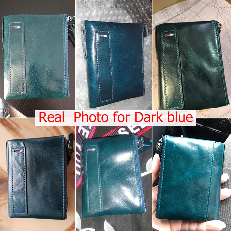 Hot!!! Genuine Leather Women Wallet Purses Coin Purse Female Small Portomonee Bifold Rfid Wallet Lady Purse For Men Money Bag