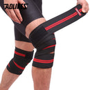 AOLIKES 1 Paar Kniebandagen Fitness Gewichtheben Sport Kniebandagen Knie Wickel für Kniebeugen Trainingsgeräte Zubehör für Fitnessstudio