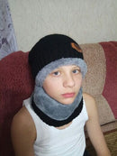 Heiße Sturmhaube Gestrickte Mütze Schal Kappe Nackenwärmer Wintermützen für Herren Damen Skullies Beanies super warme Fleece Maske Papa Mütze