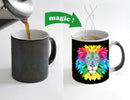 king lion Wolf Color Changing Mug Magic Heat Sensitive Tea Cup Coffee Mug Gift Mug for Your Kids or Your Friends Free Shipping