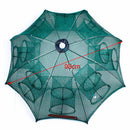 Folded Portable Hexagon 4/6/8/12/16 Hole Automatic Fishing Shrimp Trap Fishing Net Fish Shrimp Minnow Crab Baits Cast Mesh Trap