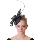 Women Navy Occasion Fascinators Hats For Kentucky Derby Party Bridal Millinery Church Hats Wedding Hair Accessories