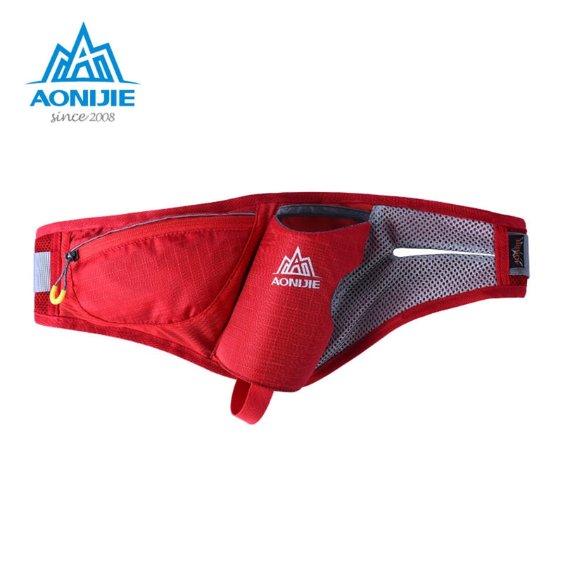 AONIJIE Outdoor Waist Belt Sports Hydration Packs Fanny Pack Phone Holder For Trail Running Camping Marathon With 600ml Bottle