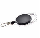 Retractable Pull Badge Reel Zinc Alloy ABS Plastic ID Lanyard Name Tag Card Badge Holder Reels Recoil Belt Key Ring Chain Clips