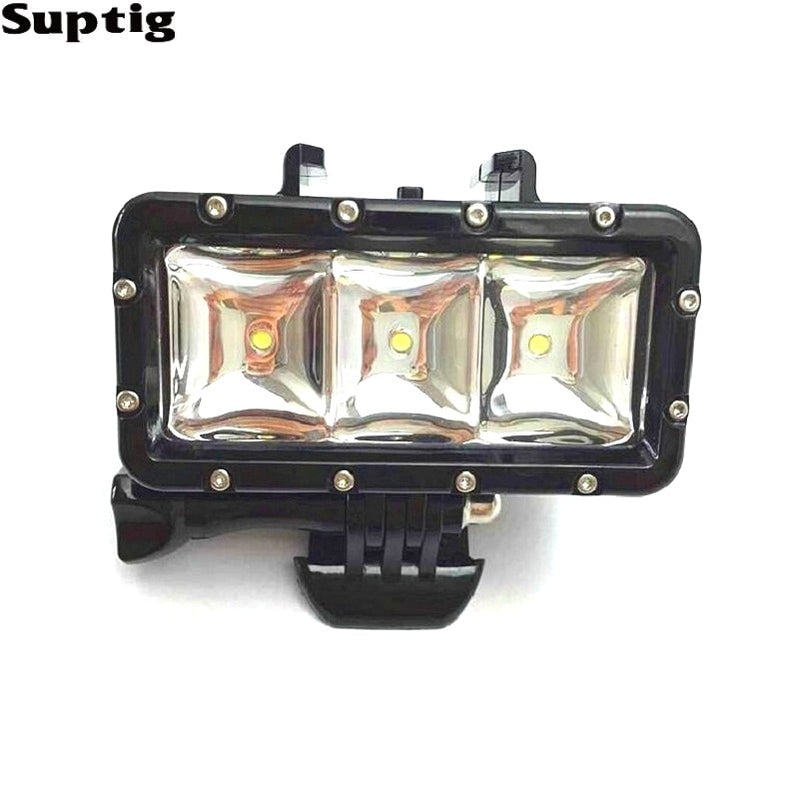 Waterproof LED Underwater Light Diving Lamp +Battery For GoPro Hero 9 8 7 5 Session4 Xiaomi Yi Mijia 4K SJCAM SJ89 EKEN H9 Power