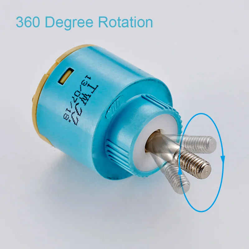 ROVATE Faucet Cartridge 35mm Ceramic Valve 360 Degree Rotation Faucet Accessories Faucet Replacement Cartridge Mixing Valve