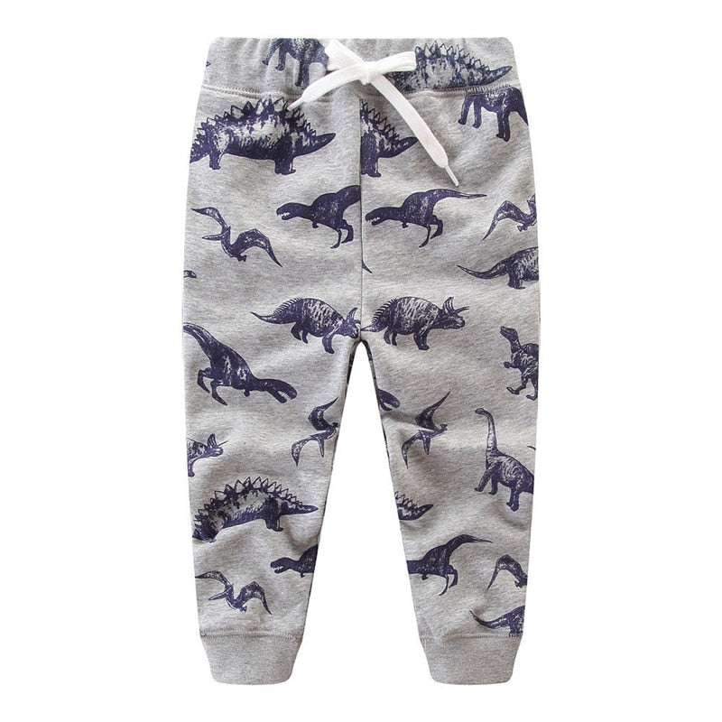 Jumping Meters Animals Boys Trousers Pants Baby  Clothes Dinosaurs Sweatpants For 2-7t Tears Boys Full Pants Kids Trousers