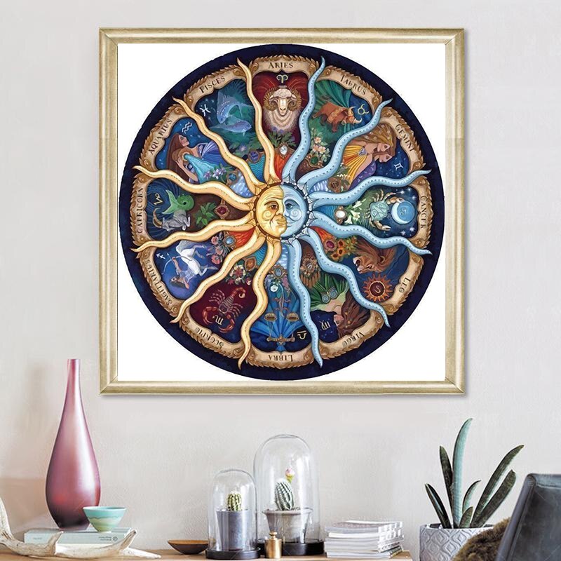 Full Square Diamond 5D DIY Diamond Painting &quot;12 kind od mandala pattern&quot; Cross Stitch Rhinestone Mosaic Painting Home Decor KBL