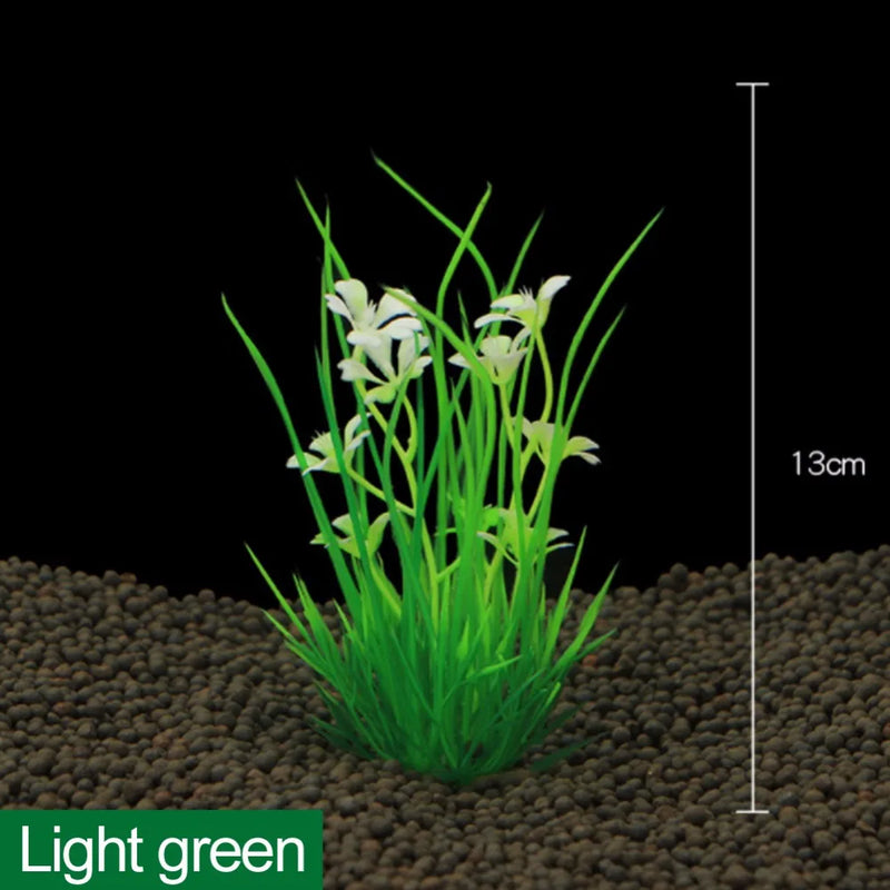 Artificial Aquarium Plants Aquatic Green Plant Aquarium Fish Tank Decoration 13cm Height Decoration Aquarium