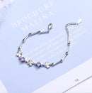 925 Sterling Silver Bracelet For Women Lucky Cute Sweet Student Female Four-leaf Clover Bracelets Girlfriend Valentines Day Gift