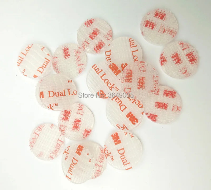 15mm/20mm circle SJ3560 Dual Lock Reclosable Fastener Clear self adhesive acrylic waterproof fastener Type 250