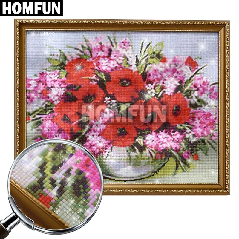 HOMFUN Full Square/Round Drill 5D DIY Diamond Painting "Northern Lights" Embroidery Cross Stitch 5D Home Decor Gift A07623
