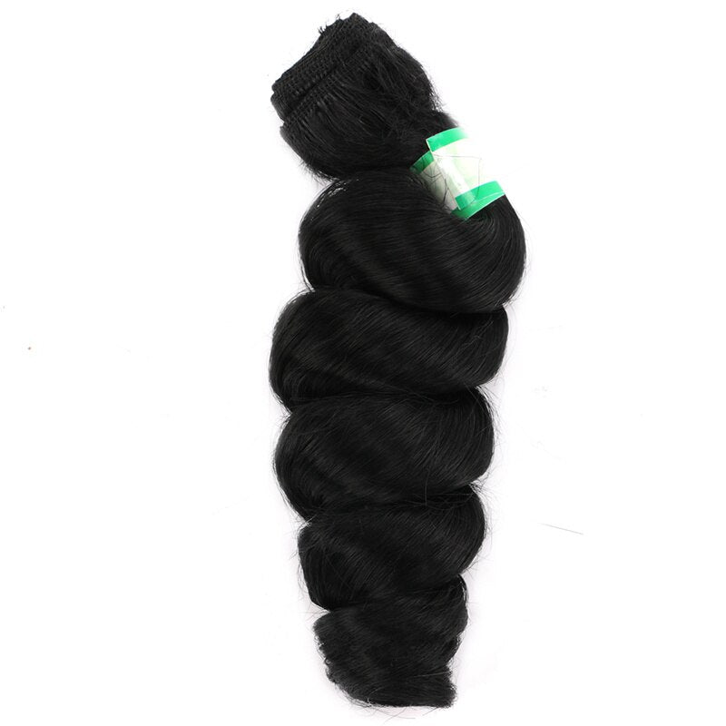 FSR Brown pink grey Color 70 G/pcs Loose wave Hair weave synthetic Hair Bundles for Black Women