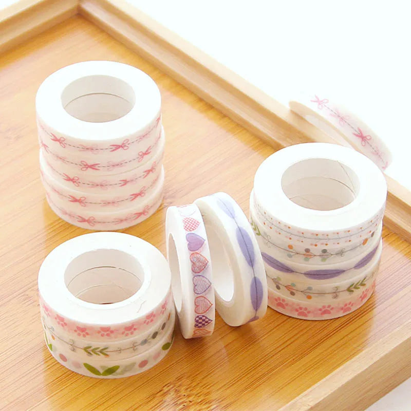 7mm X 10m Detail section line Masking Washi Tape Fresh narrow edge Decorative Adhesive Tape Decor Sticker Label Stationery