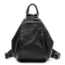 AODUX Damen Rucksack aus Vollnarben-Echtleder, weiß, blau, rot, gelb, Rucksäcke aus Rindsleder der ersten Schicht