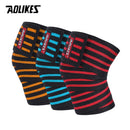 AOLIKES 1 Paar Kniebandagen Fitness Gewichtheben Sport Kniebandagen Knie Wickel für Kniebeugen Trainingsgeräte Zubehör für Fitnessstudio