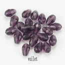 60/70PCS 8/10mm Crystal Tear Drop Shape Beads for Jewelry Making Waterdrop AB Glass Beads Loose Jewellery Beads DIY Bracelets