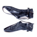 camaTech BDSM Feet Hoof Binder Harness Cuff Leather Socks Booties Bondage Restraint Foot Booties with Zipped Straps Roleplay Toy