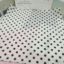 Cotton Black and White Dots Lovely Kerchief Lady Wild Hair Band Hip Hop Street Dancer Scarf  Women Neckerchief Square Bandanas