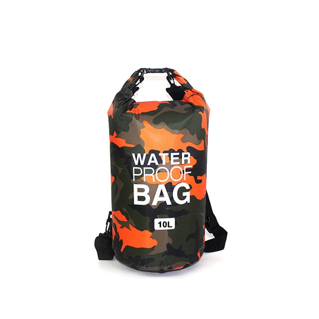 Waterproof Swimming Bag Dry Sack Camouflage Colors Fishing Boating Kayaking Storage Drifting Rafting Bag 2L 5L 10L 15L 20L 30L