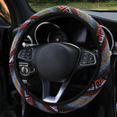 YOSOLO Linen Universal Elastic Car Steering Wheel Cover Ethnic Style Car Accessories