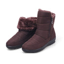 TIMETANG 2019 Die neuen rutschfesten, wasserdichten Winterstiefel plus Baumwollsamt-Damenschuhe, warme leichte große Größen 41 42 SchneestiefelE1872