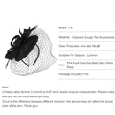FS Summer Fascinator Veil Pillbox Hat Ladies Feather Headwear Elegant Women Wedding Bride Headband Church Hats Hair Clips 2023