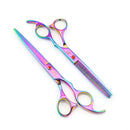 Hair scissors Cutting 7 INCH + Thinning 6.5 INCH LYREBIRD Pet grooming scissors 5 color Wholesale 5Sets/LOT NEW