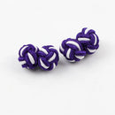 Mens Cuff Links Fashion Men's Shirt Cufflinks Trade Mixed Two Colors DIY Braided Wire Buckle Cuff Link